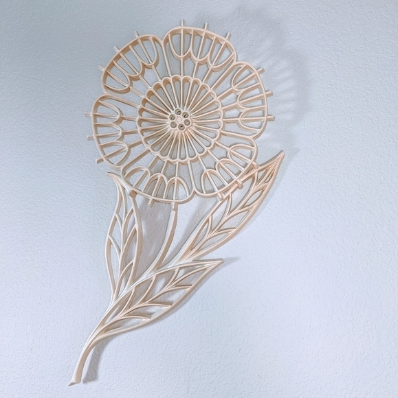 Vintage MCM XXV Flower Wall Decor - Picture 1 of 10